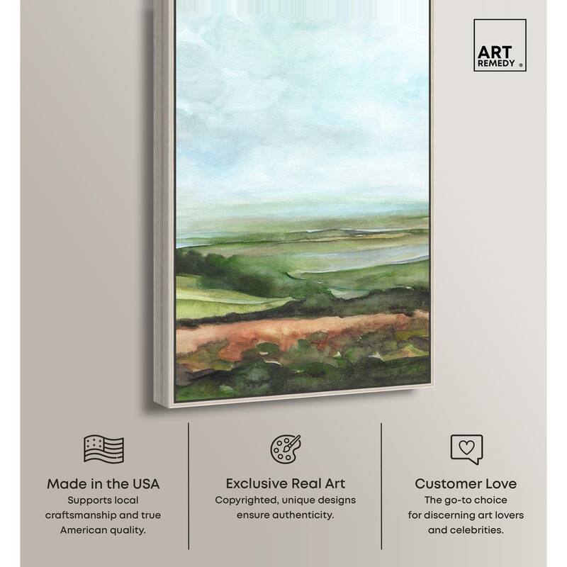 Watercolor Horizon Canvas by Art Remedy