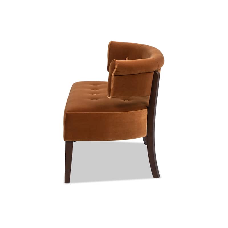 Jared 51" Modern Recessed Arm Tufted Bench Settee