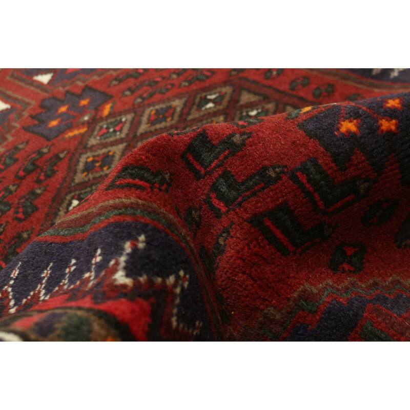 ECARPETGALLERY Hand-knotted Andelz Red Wool Rug - 3'1 x 4'6