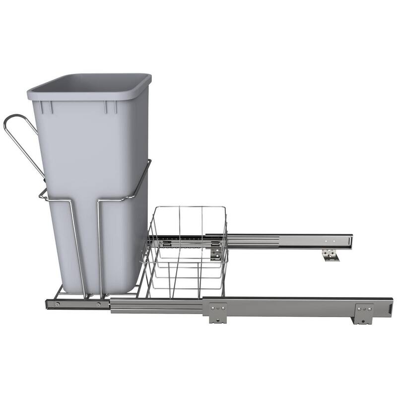 Rev-A-Shelf RUKD Series Bottom Mount Single Bin Trash Can - 32 Quart