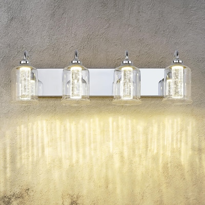 4-Light LED Vanity Light with 3 Colors Modes (3000K/4000K/5000K)
