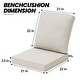 preview thumbnail 47 of 128, 21 W x 22 D in. Deep Seat Outdoor Cushion Set by Crestlive Products
