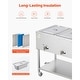 preview thumbnail 22 of 40, UIMOSO Commercial Propane Steam Table,LP Gas Outdoor Soup Warmer with Drain Valve and Wheels,Stainless Steel Propane Food Warmer