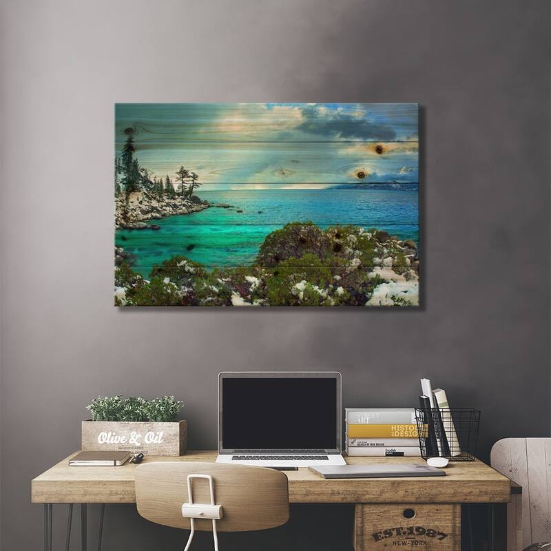 Memorial Point, Lake Tahoe, Nevada I Print On Wood by Tim Fitzharris - Multi-Color