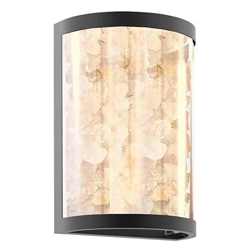 The Great Outdoors 8185-L Salt Creek 13" Tall LED Outdoor Flush Mount - Coal