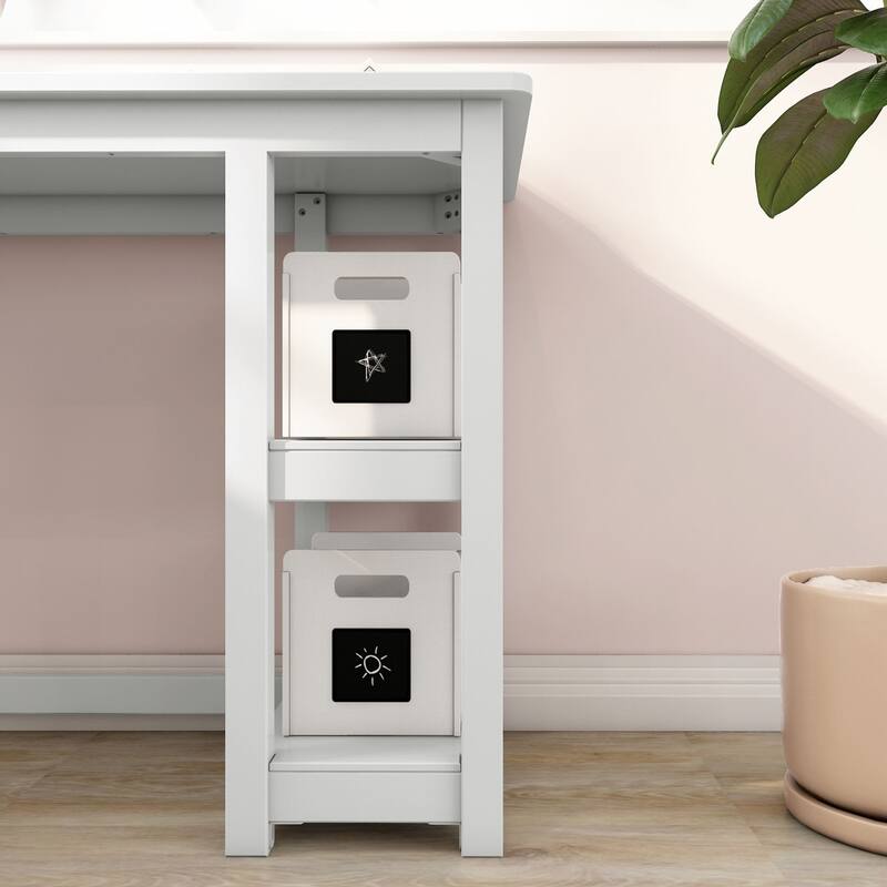 Max and Lily Corner Desk w/ Shelves