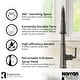 preview thumbnail 7 of 16, Karran Elwood One-Handle Pull Down Dual Function Sprayer Kitchen Faucet