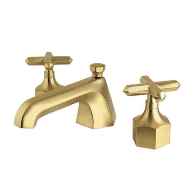 Kingston Brass KZ446.CHX Kingstons 1.2 GPM Widespread Bathroom Faucet - Brushed Brass