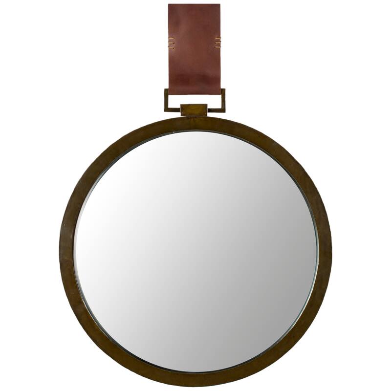 SAFAVIEH Shira Out Warm Amber 21-inch Round Decorative Mirror - 21" x 1.5" x 21" - 21Wx2Dx21H