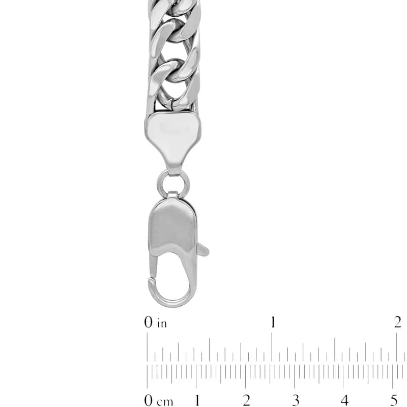 Steel Nation Stainless Steel Block Curb Bracelet