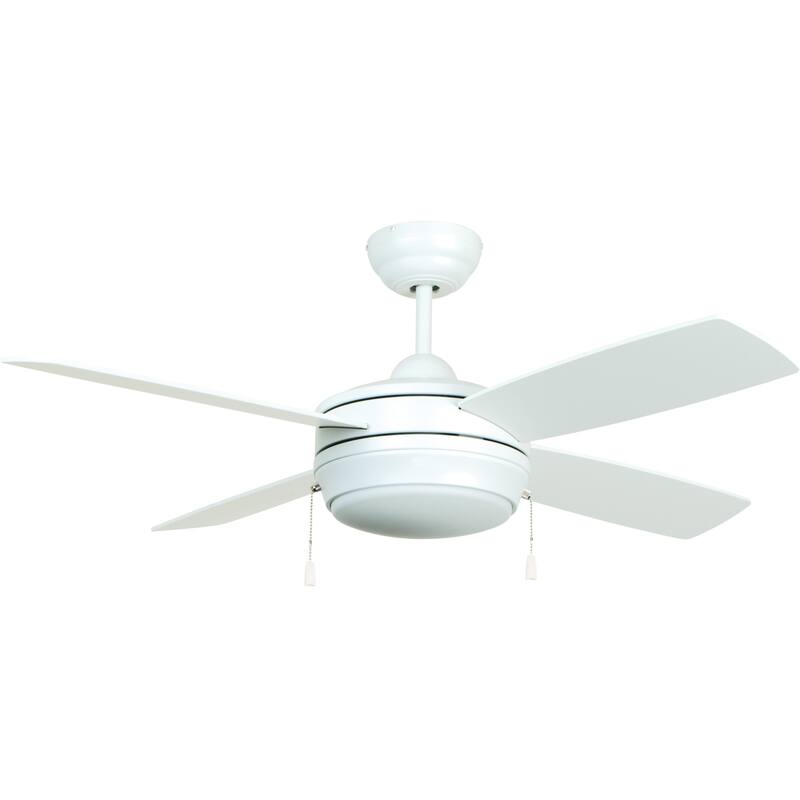 Craftmade Laval 52" 4 Blade Ceiling Fan - Blades and LED Light Kit - Matte White