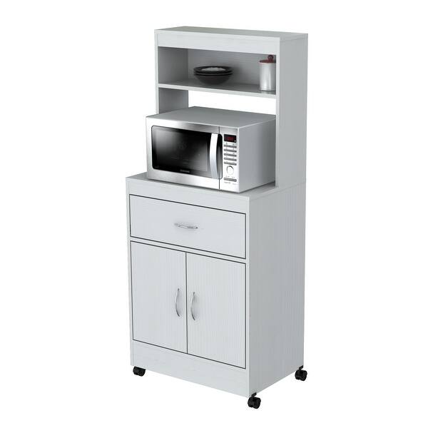 Shop Microwave Storage Cabinet Melamine Engineered Wood Free
