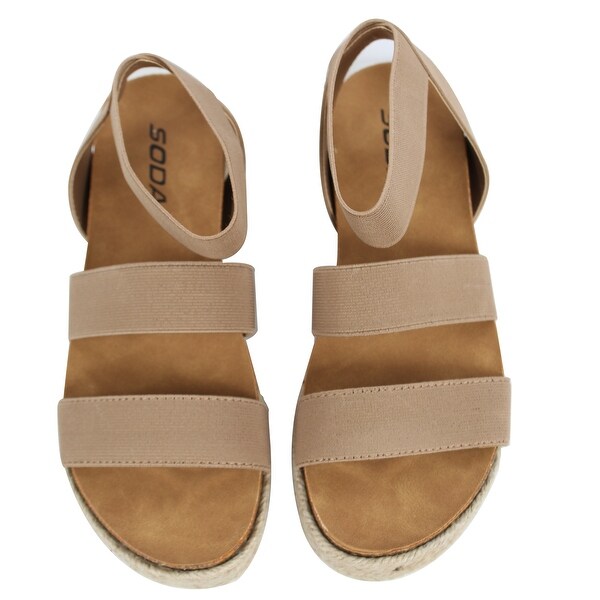 soda 2 strap platform sandals