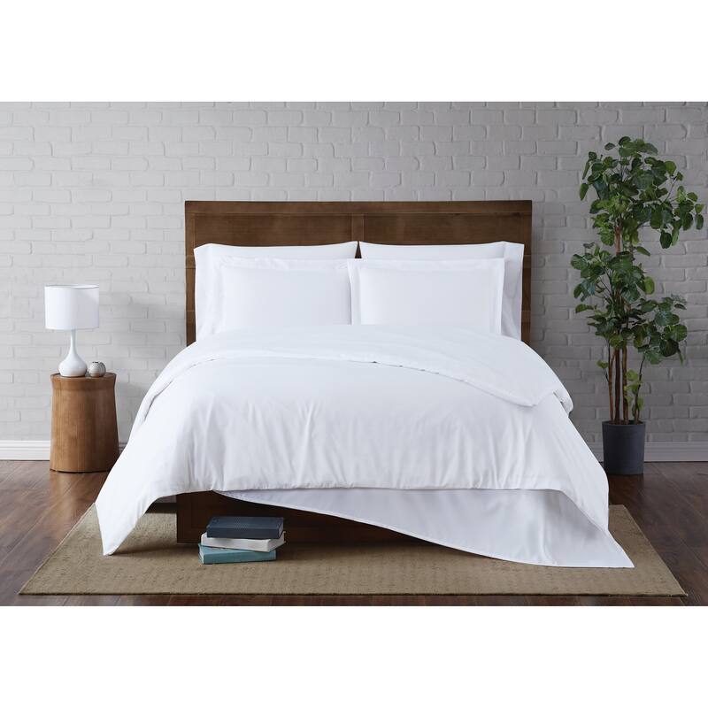 Truly Soft Everyday Comforter Set with Removeable Cover - White - Queen