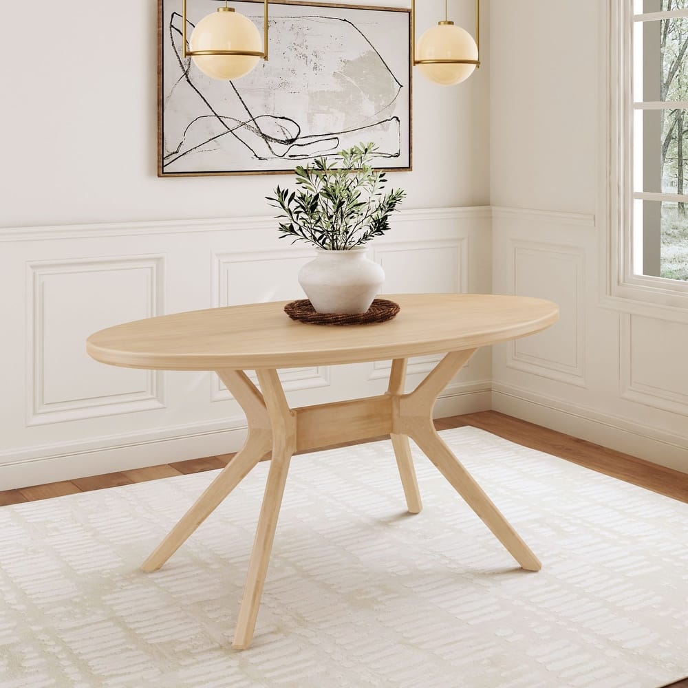 Solid Wood Oval 62" Dining Table