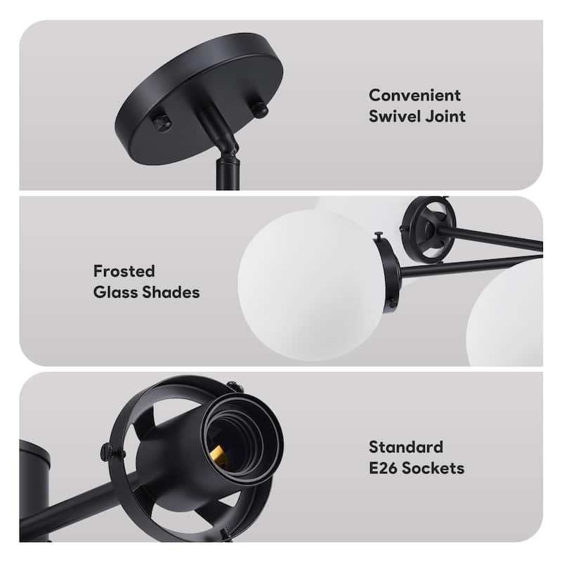 CO-Z Modern Linear Sputnik Pendant Chandelier (6/8/12 - Light)