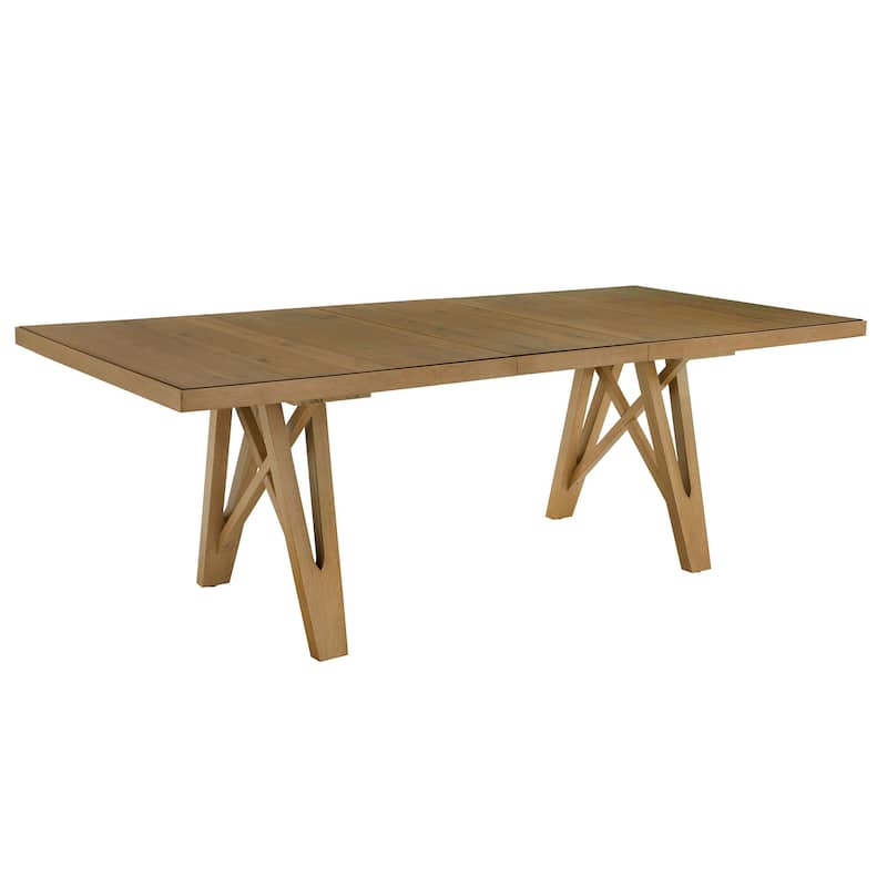 Harstad 72"-90" Wood Finish Extendable Dining Set by iNSPIRE Q Modern