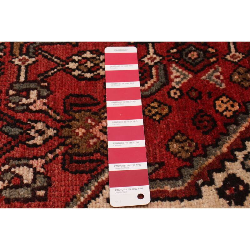 ECARPETGALLERY Hand-knotted Andelz Red Wool Rug - 3'1 x 9'6