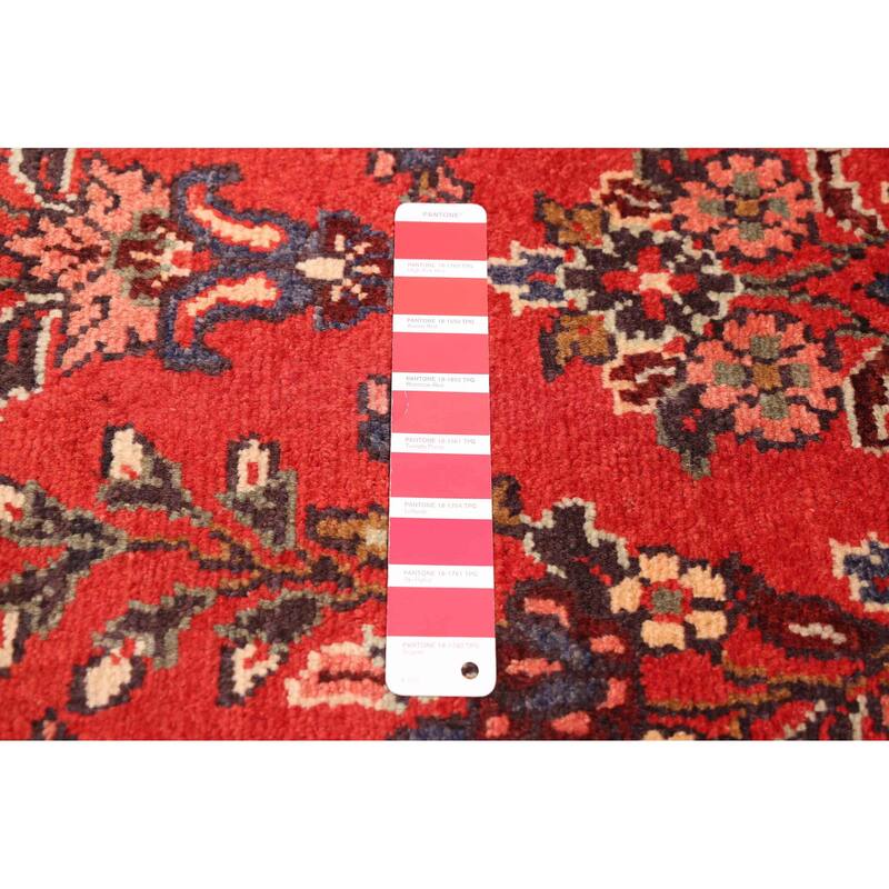 ECARPETGALLERY Hand-knotted Andelz Red Wool Rug - 2'8 x 10'2