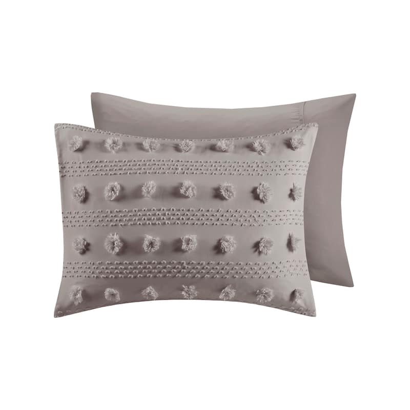 Intelligent Design Lucy Clip Jacquard Duvet Cover Set (Insert Excluded)