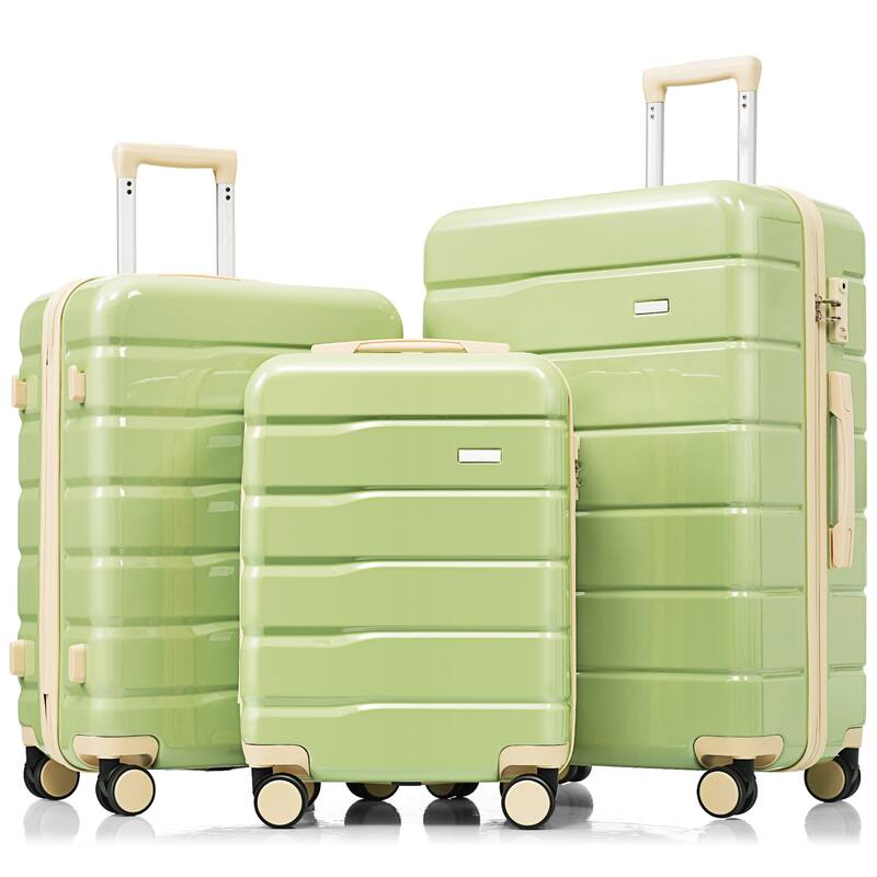 3-Piece TSA Lock Travel Luggage Set by Harper&Bright Designs