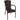 Sunnydaze Segesta Plastic Patio Armchair - Indoor - Outdoor - Wenge