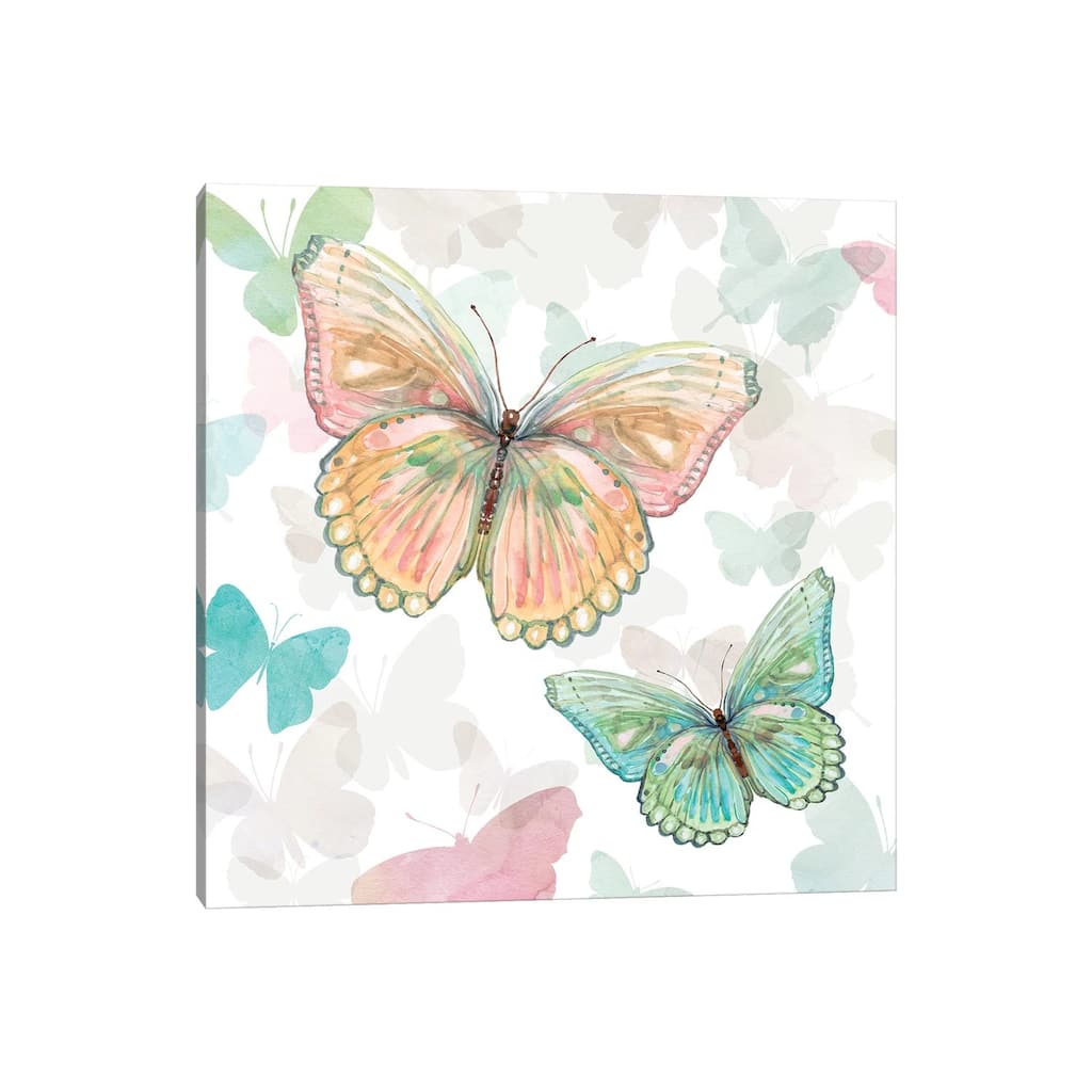 iCanvas "Asbury Garden Butterflies I" by Carol Robinson Canvas Print