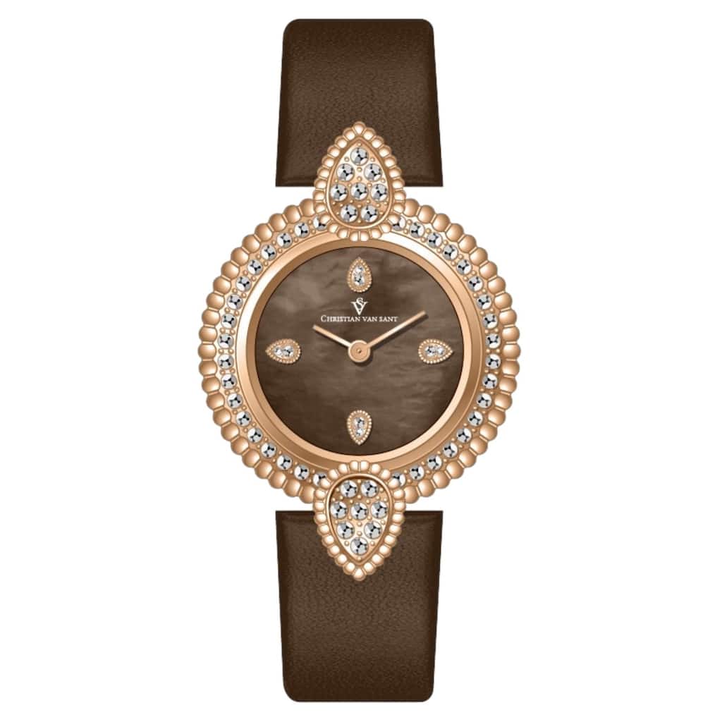 Christian Van Sant Women's Valor Brown Dial Watch - CV1275 - One Size
