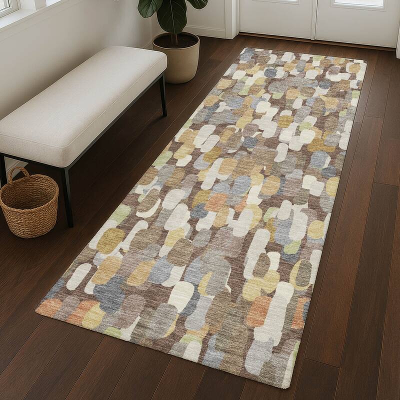 Machine Washable Indoor/ Outdoor Contemporary Drew Chantille Rug