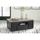 preview thumbnail 1 of 3, Signature Design by Ashley Foyland Gray/Black Lift Top Cocktail Table - 50"W x 30"D x 27"H