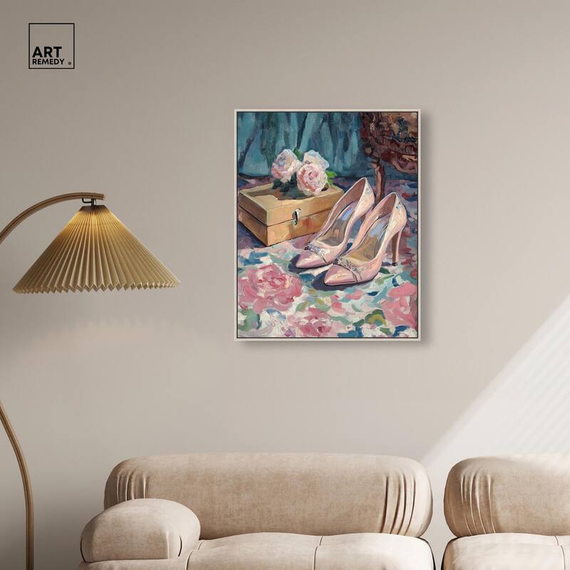 Shoes and the Roses Canvas by Art Remedy
