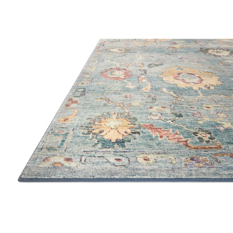 Alexander Home Sara Ultra Plush Shabby Chic Botanical Area Rug