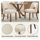 preview thumbnail 48 of 144, Wooden Dining Chairs Set of 2/4/6,Modern Fabric Upholstered Dining Room Chair Kitchen Chairs