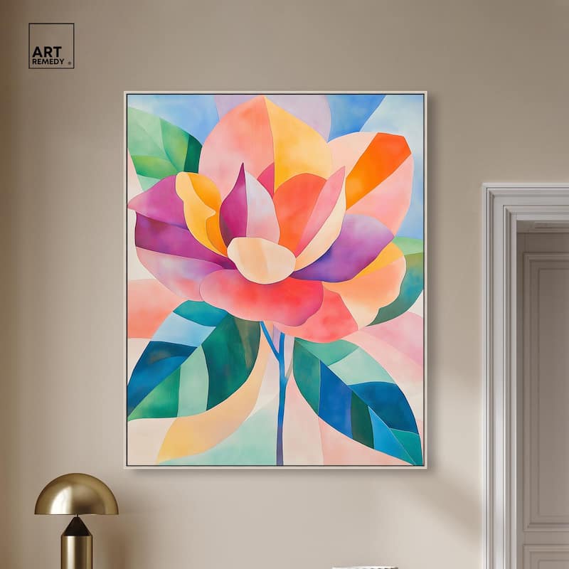 Ail Geofloral I Canvas by Art Remedy