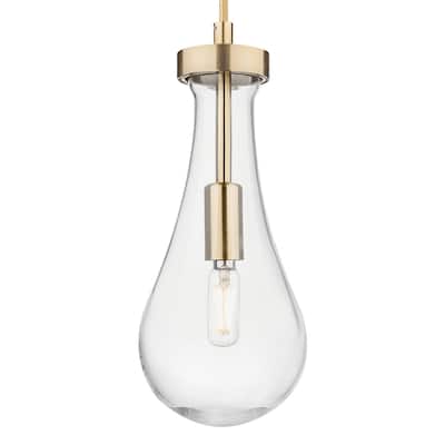 Innovations Lighting 451-1P-G451-5CL Owego 12" Tall Mini Pendant with