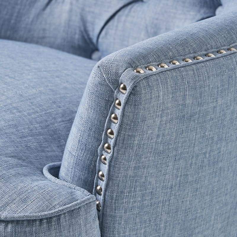 Tafton Tufted Oversized Fabric Club Chair by Christopher Knight Home - 33.50" L x 35.00" W x 34.50" H