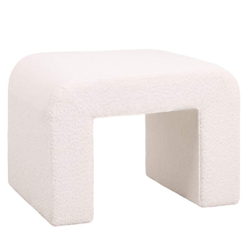 Vint 26" Modern Bench Upholstered in Velvet or Boucle With Padded Foam Seat for Living Room Bedroom Home Office