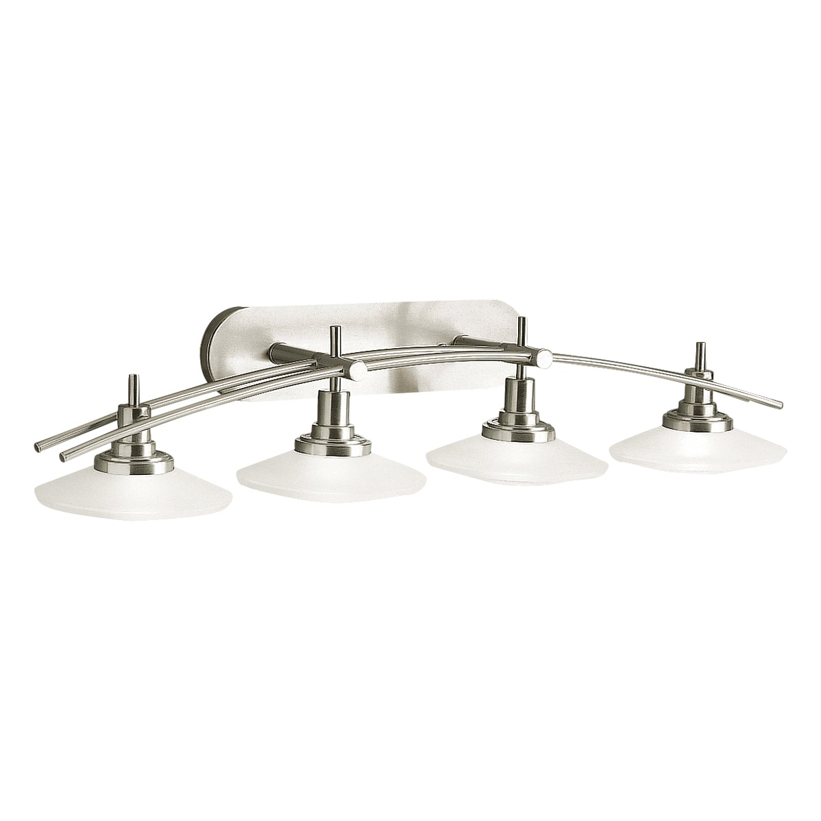 Kichler Lighting Structures Collection 4 Light Brushed Nickel Bath Vanity Light Today