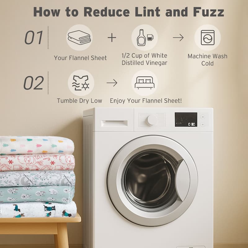 Intelligent Design Cozy Soft Cotton Flannel Printed Sheet Set