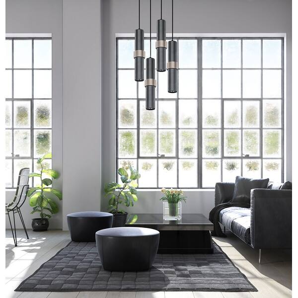 Avenue Lighting Cicada a light and dark gray and knurled aluminum