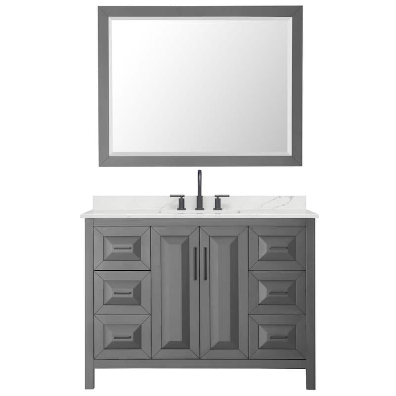 Wyndham Collection WCV252548S-QTZ-US3M46 Daria 48" Free Standing
