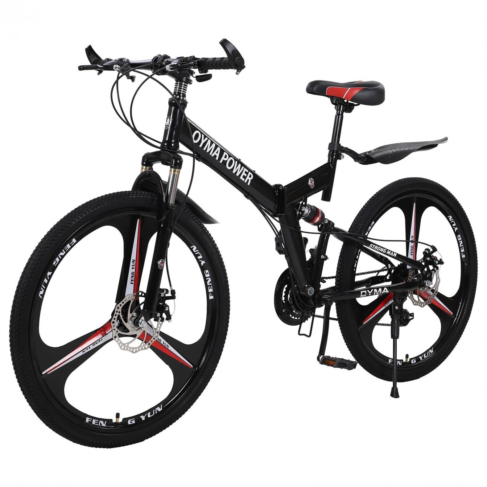 26in Folding Mountain Bike Shimanos 21 