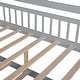 preview thumbnail 10 of 14, Wooden Full Size House Bed with Twin Size Trundle