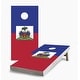 preview thumbnail 1 of 5, Haitian Flag Cornhole Game (Choose Wraps or Boards) 2x4 Boards (24" x 48") - Include ALL Accessories