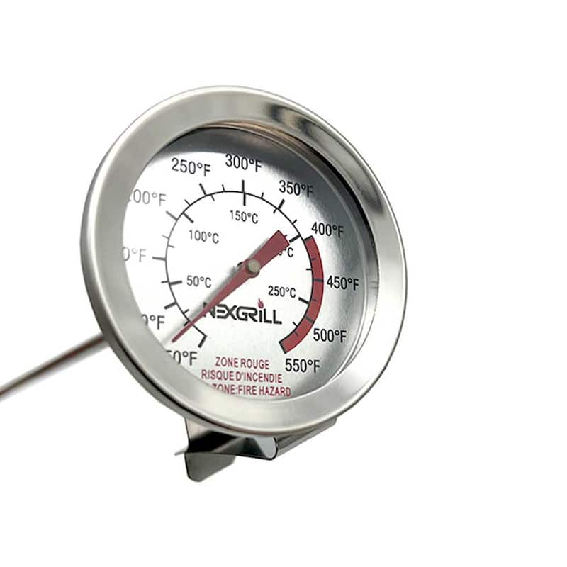 Nexgrill Stainless Steel 12" Deep Fry Thermometers with Clip - Silver - Stainless Steel