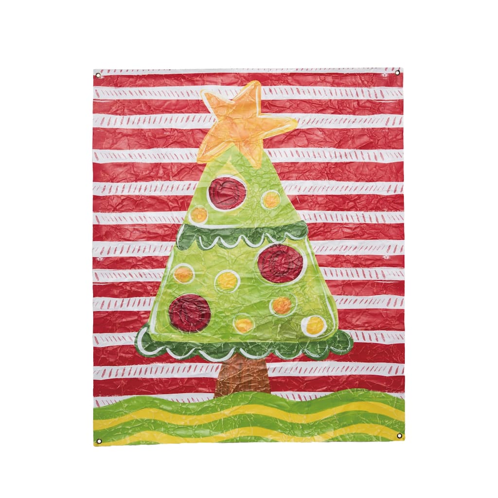 Transpac Paper 46 in. Multicolor Christmas Art