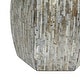 preview thumbnail 17 of 18, Gray Mother of Pearl Shell Handmade Shell Mosaic Hexagon Geometric Side End Accent Table with Brown Accents