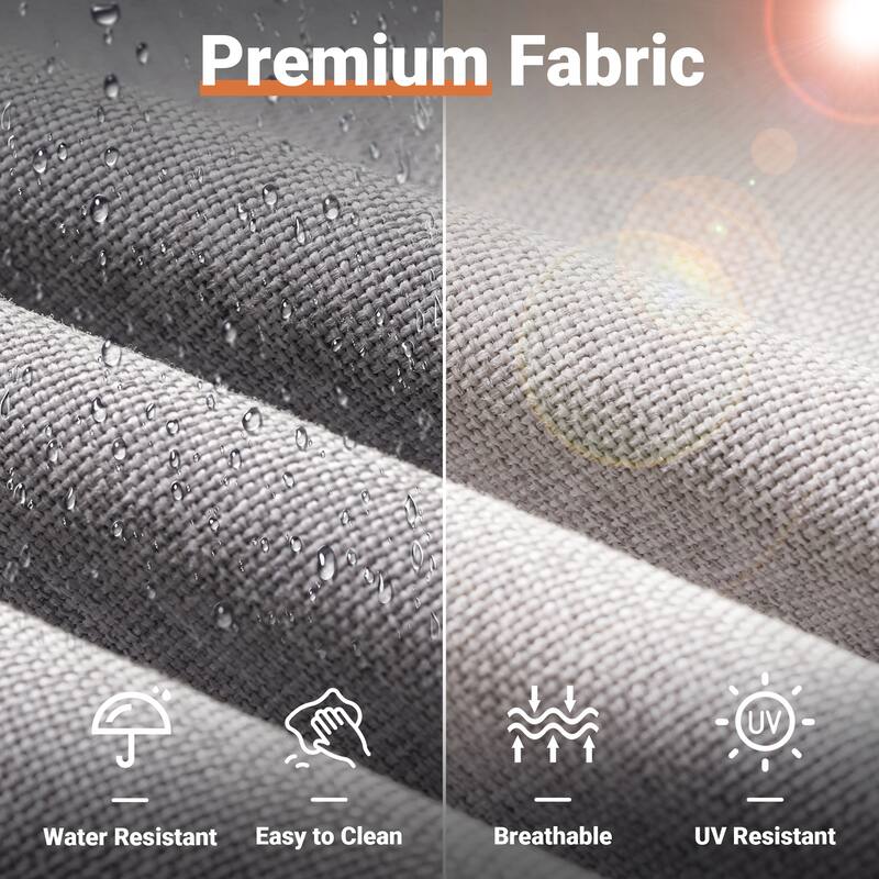 OVIOS Deep Seat Wicker 10-piece Sectional Set Swivel Chairs With Glass Top Coffee Table