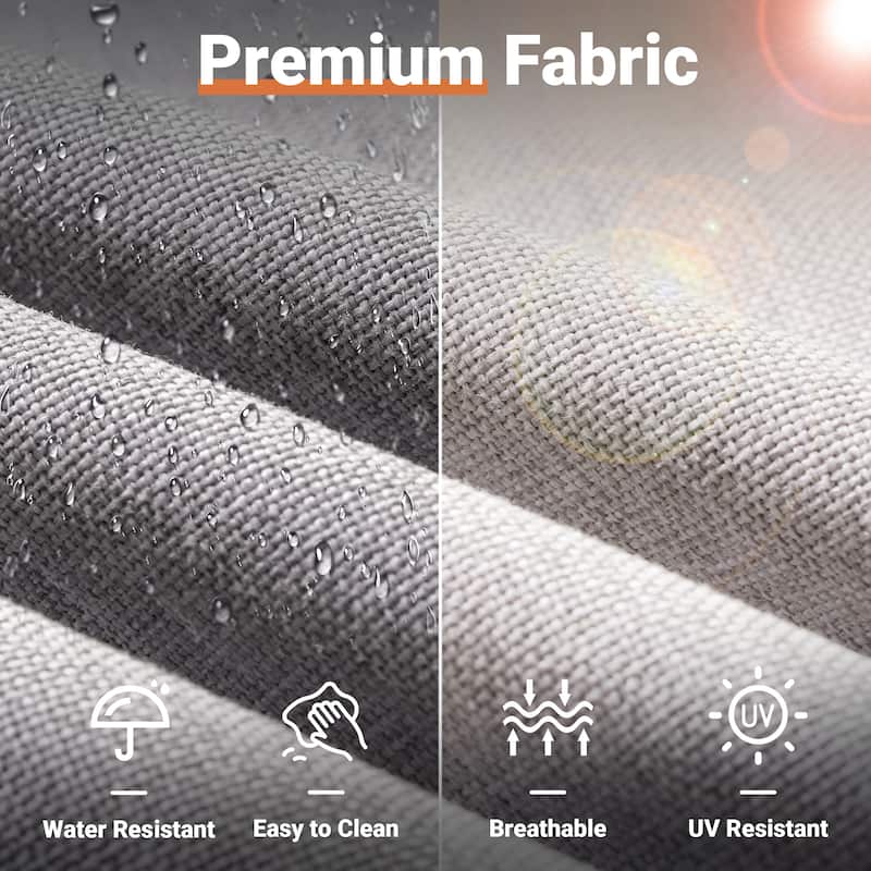 OVIOS 7-Piece Low Profile Deep Seat Wicker Outdoor Patio Furniture Set