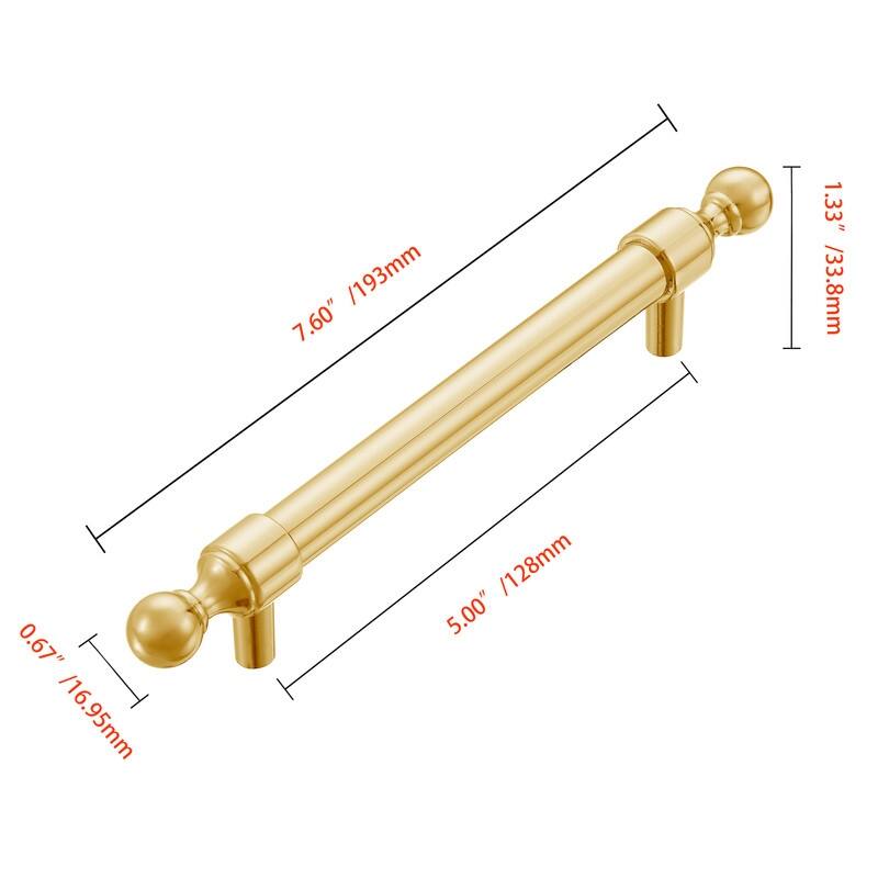 Utopia Alley Vaduz Pull Handle - Decorative Cabinet Drop Pull Handles for Cabinets, 3.75"/5" center to center